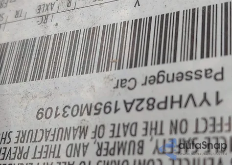 2009 Mazda Mazda6 I Touring из США, поврежденный, VIN 1YVHP82A195M03109